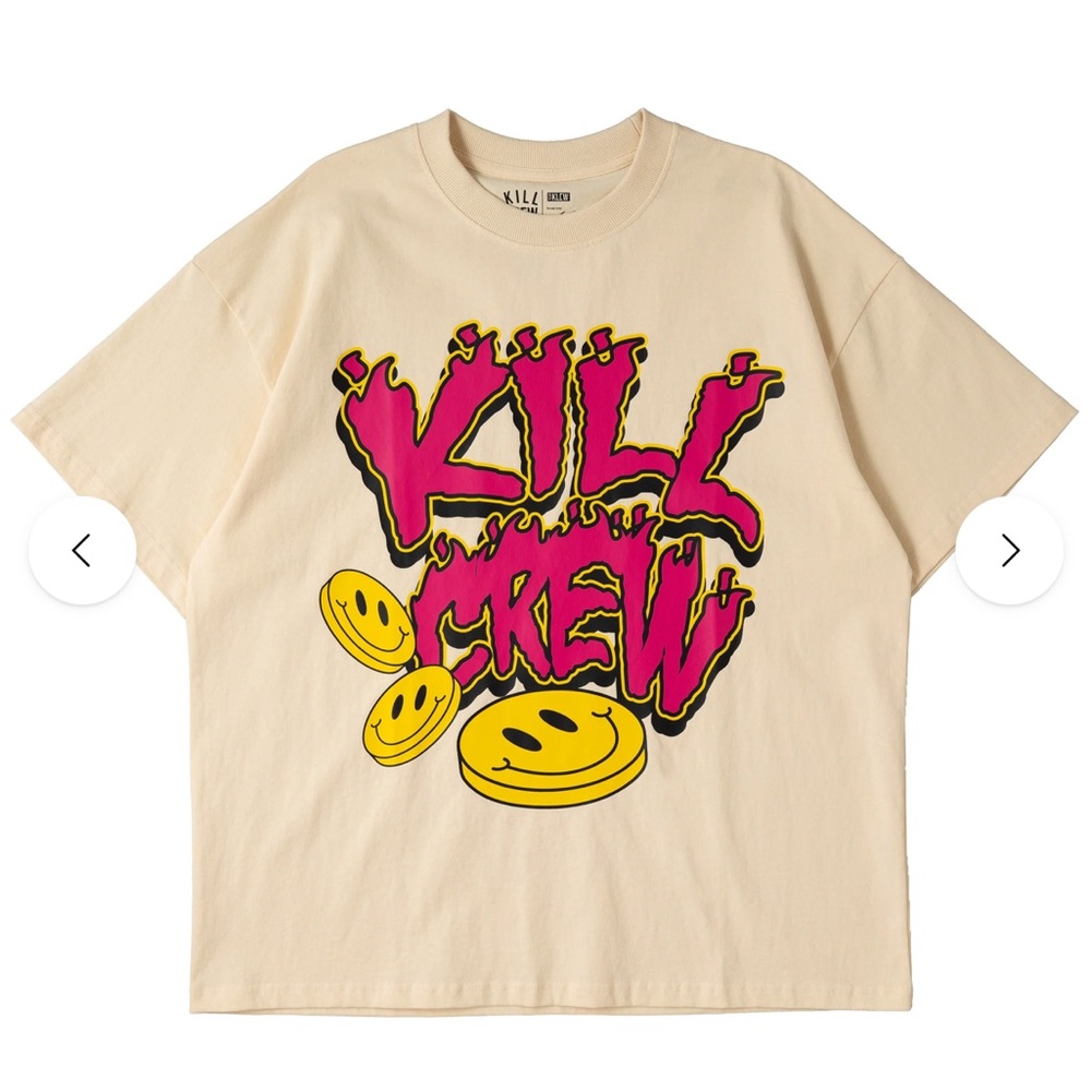 Kill Crew “HAPPY PILLS” T-Shirt - Cream
